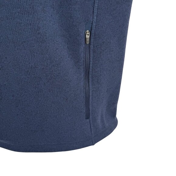 L.L. Bean Bean's Sweater Fleece Vest Mens XL Blue Full Zip Outdoor CJ-2200 - Picture 5 of 7